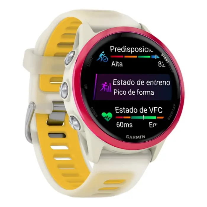 SmartWatch Garmin Forerunner 570 42mm CremaAmarilloFrambuesa 010-02970-02 (2).webp