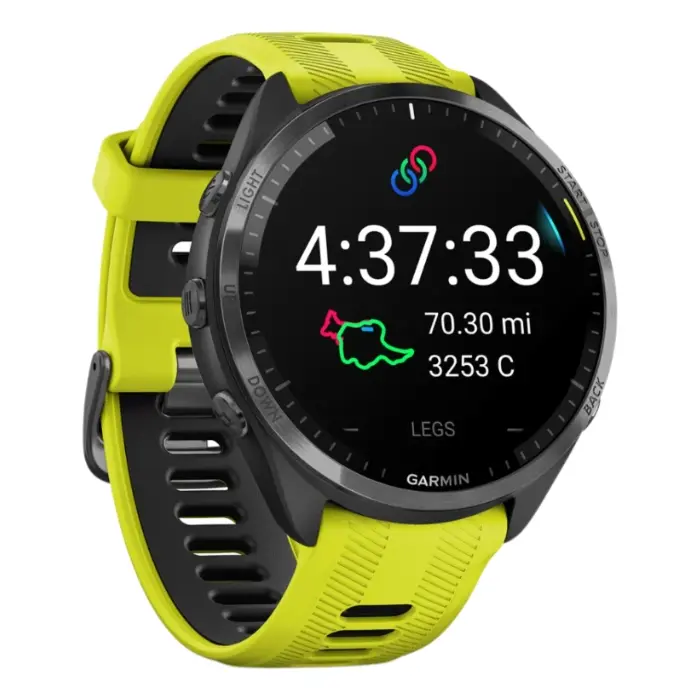 SmartWatch Garmin Forerunner 965 47mm Titanio DLC Gris Carbón NegroAmarillo 010-02809-02 (2).webp