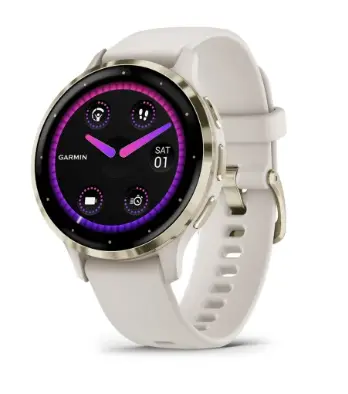 SmartWatch Garmin Venu 3S 41mm Marfil/Dorado 010-02785-04