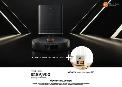 XIAOMI ROBOT VACUUM X20 MAX + XIAOMI SMART FRYER 5.5L