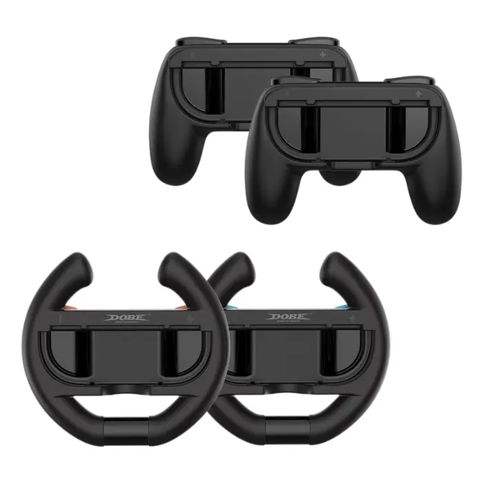 Empuñadura y Volante de Control Dobe Nintendo Switch 2 4-Pack Negro TNS-5109