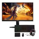 Combo Monitor AOC 24G4E 23.8" FHD IPS DP/HDMI/VGA 180Hz 0.1ms Negro + Combo Gamer Eagle Warrior Rhino 4 en 1 Teclado + Mouse + Mouse Pad + Headset KMB302 