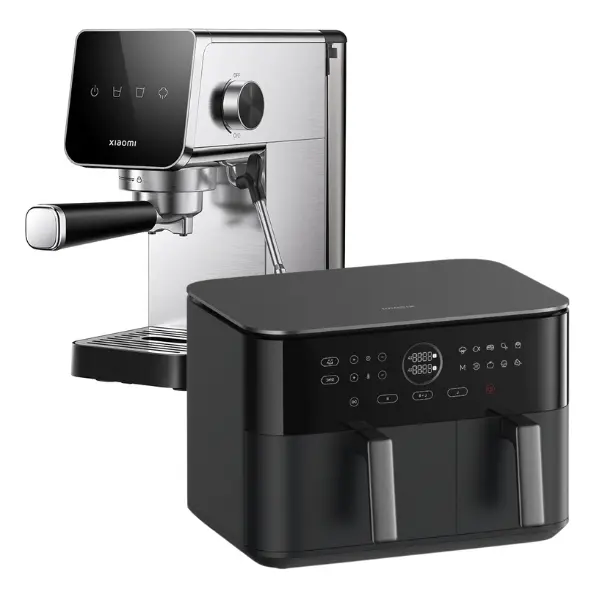 Xiaomi Semi-automatic Espresso Machine US + Xiaomi Dual Zone Air Fryer 10L US