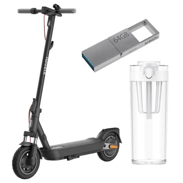 Xiaomi Electric Scooter 5 Pro US + Xiaomi Tritan Water Bottle + Xiaomi Dual Interf. Flash Drive 64GB