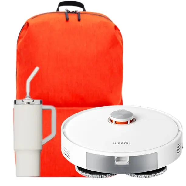 Xiaomi Robot Vacuum S40Pro US + Xiaomi Straw Mug White + Xiaomi Mi Casual Daypack Orange