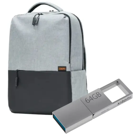 Xiaomi Commuter Backpack + Xiaomi Dual Interf. Flash Drive 64GB