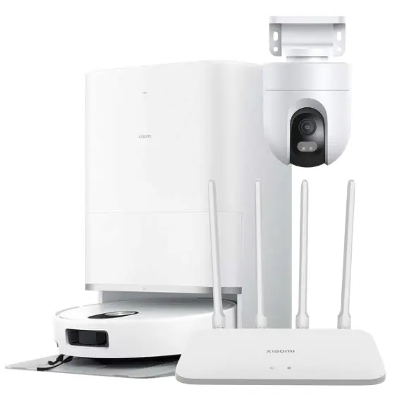 Xiaomi Robot Vacuum 5 US + Xiaomi Router AC1200 US + Xiaomi Outdoor Cammera CW400 US