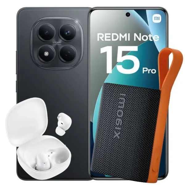 Redmi Note 15 Pro 5G 8GB 512GB + Xiaomi Sound Pocket Black + Redmi Buds 6 Play