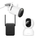 XIAOMI SMART CAMARA C400 + XIAOMI OUTDOOR CAMERA AW300 + XIAOMI MI WIFI EXTENDER AC1200
