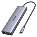 HUB UGREEN CM498 9 EN 1 USB-C (3X USB-A 3.0 / HDMI 4K/ VGA / RJ45 GIGABIT / SD/TF / PD) 100W15600