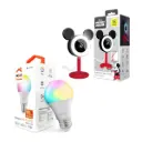 Combo Cámara Inteligente Nexxt Solutions Mickey Mouse Regular 2K Visión Nocturna Sensor Ambiental NHC-B100MK + Bombillo Inteligente Nexxt Solutions Wi-Fi 110V Matter Multicolor 1PK NHB-C110M